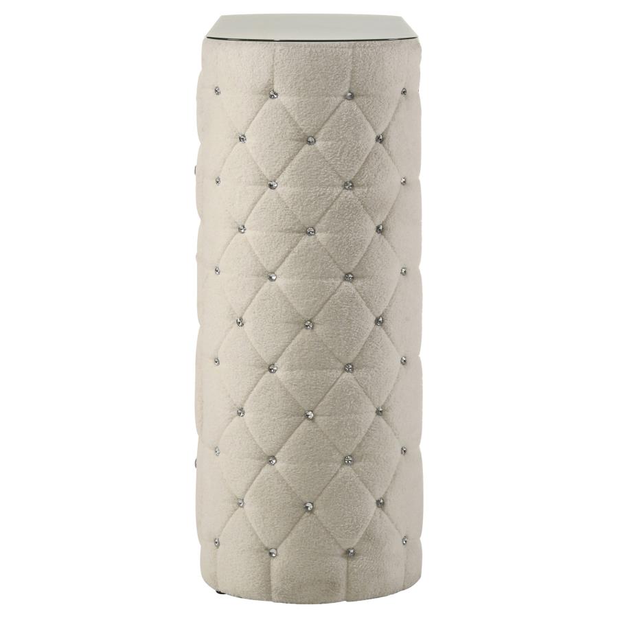 Sonya 5-drawer Upholstered Bedroom Chest of Drawers Ivory