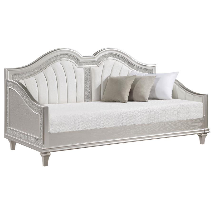 (image for) Evangeline Upholstered Twin Daybed Silver Oak