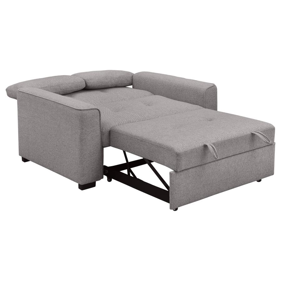 (image for) Edith Upholstered Convertible Sleeper Sofa Bed Grey