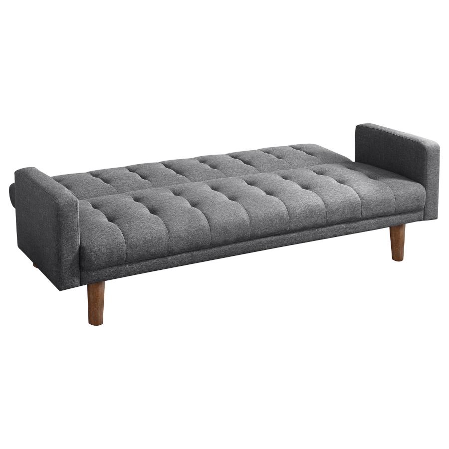 (image for) Sommer Upholstered Tufted Convertible Sofa Bed Grey