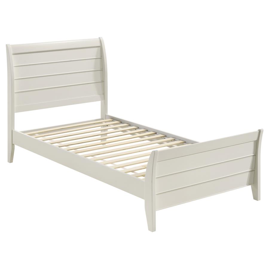 (image for) Selena 4-piece Twin Bedroom Set Cream White