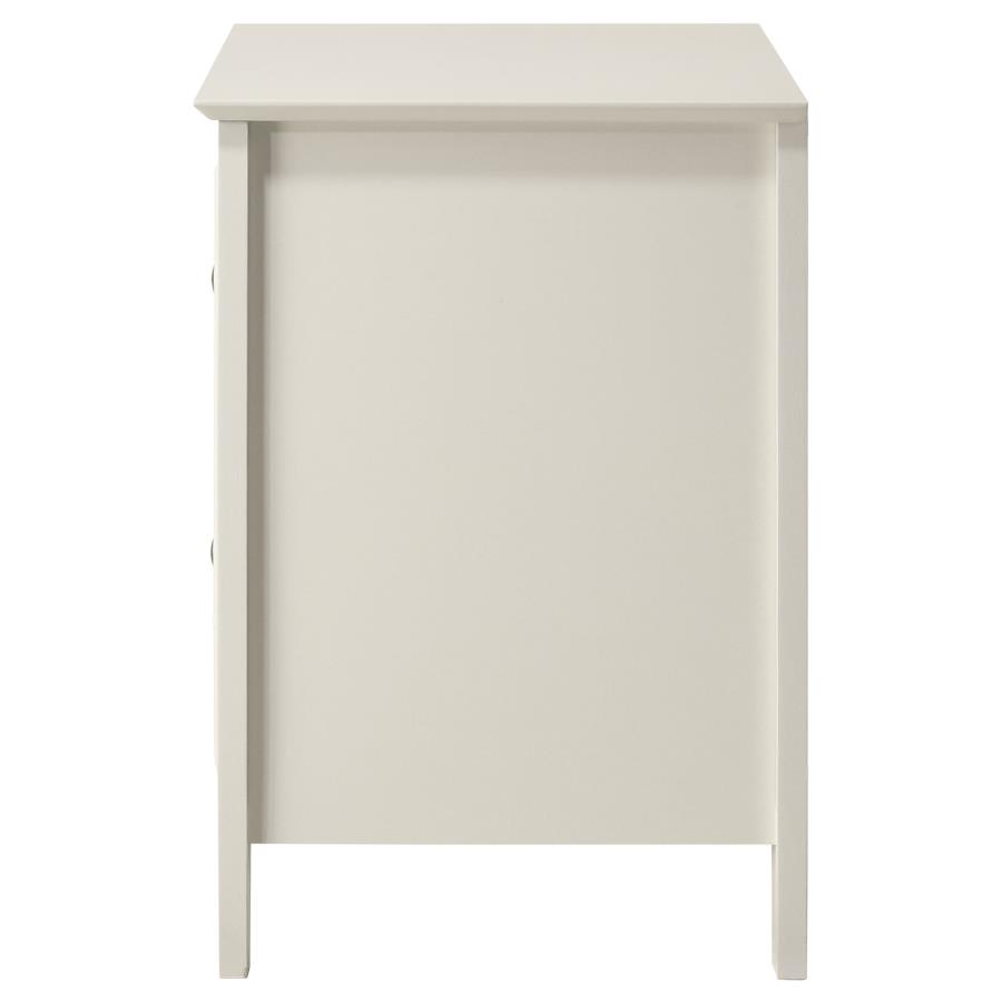 (image for) Selena 2-drawer Youth Nightstand Cream White