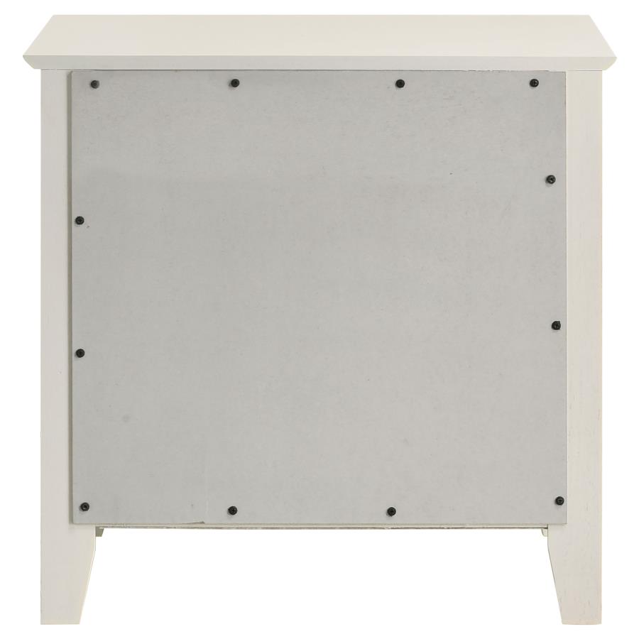 (image for) Selena 2-drawer Youth Nightstand Cream White