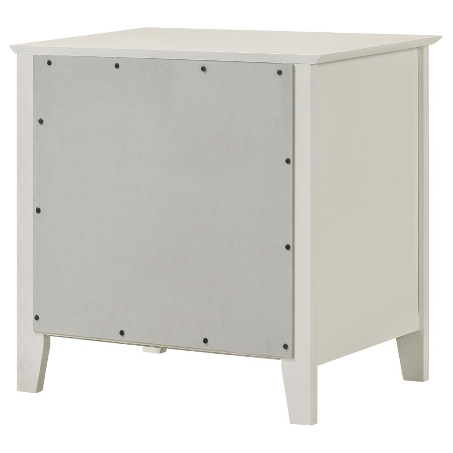 (image for) Selena 2-drawer Youth Nightstand Cream White