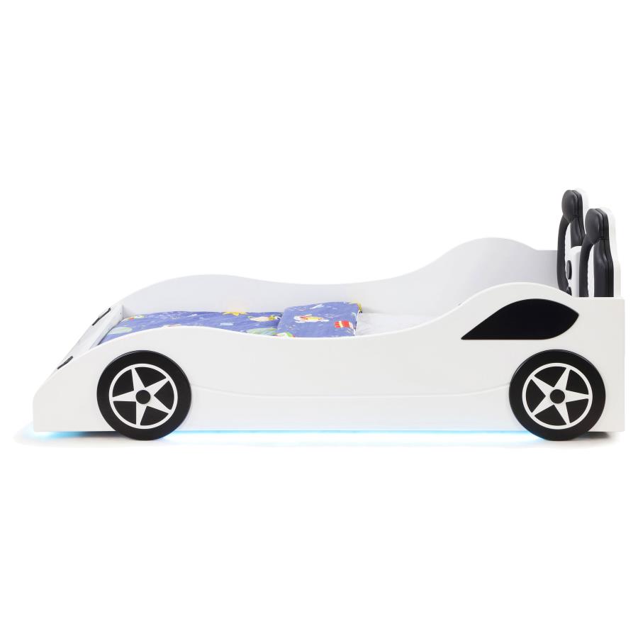 (image for) Cruiser Wood Twin LED Car Bed White