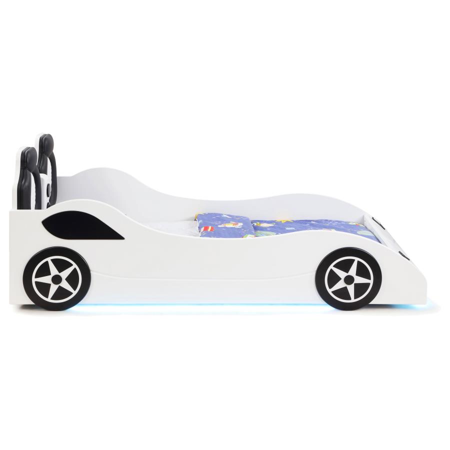 (image for) Cruiser Wood Twin LED Car Bed White