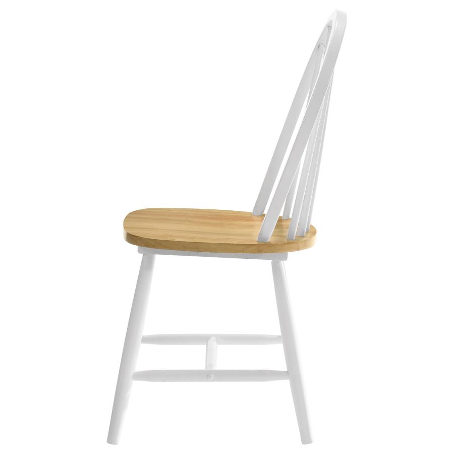 (image for) Cinder Wood Dining Side Chair White (Set of 4)