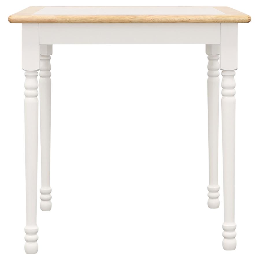 (image for) Carlene 5-piece Square Windsor Dining Table Set White