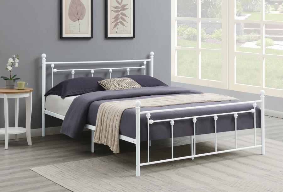 (image for) Canon Metal Queen Open Frame Bed White