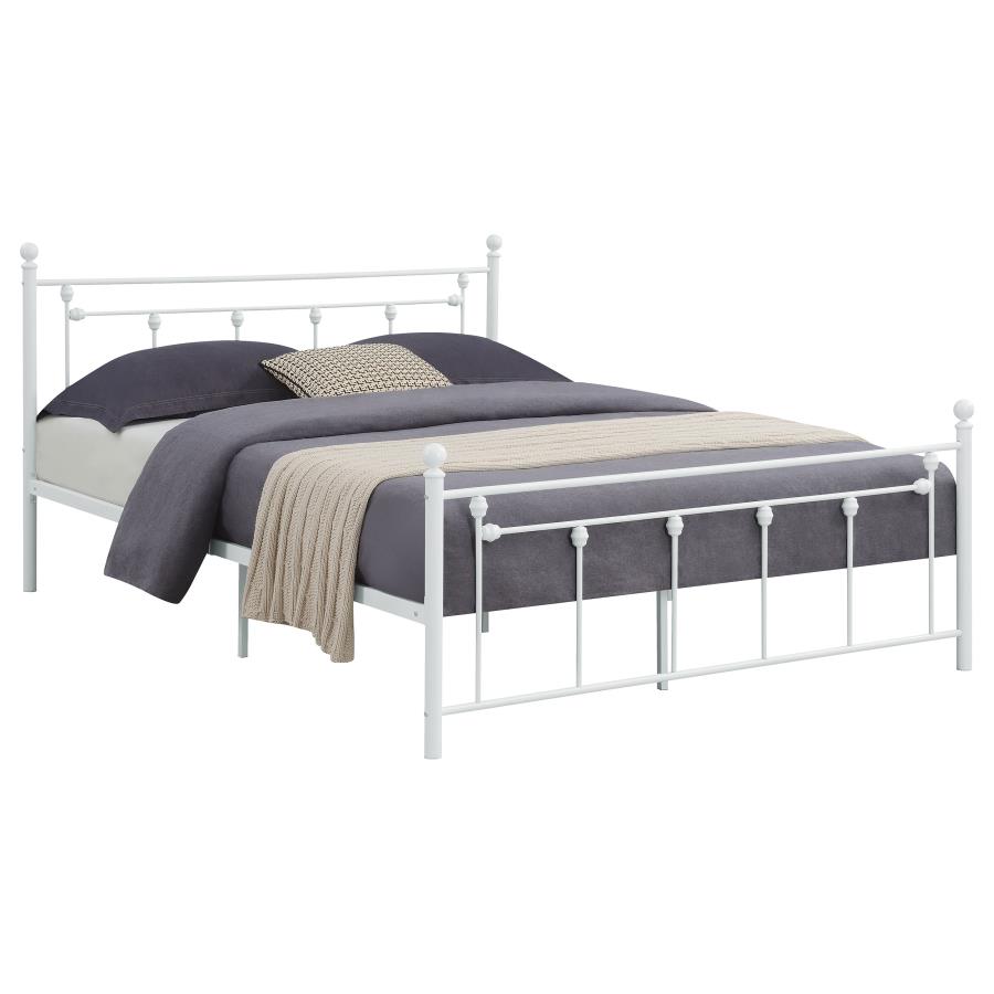 (image for) Canon Metal Queen Open Frame Bed White