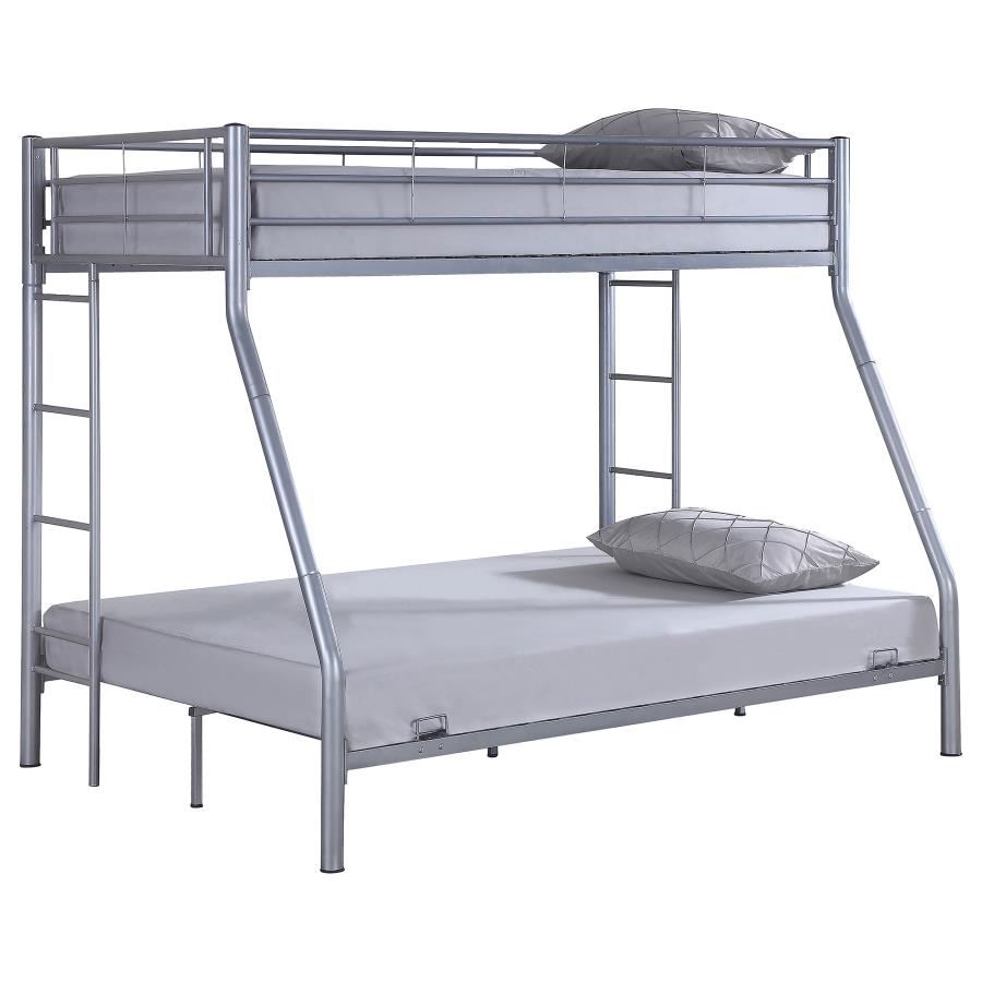 (image for) Hayward Metal Twin Over Full Bunk Bed Silver