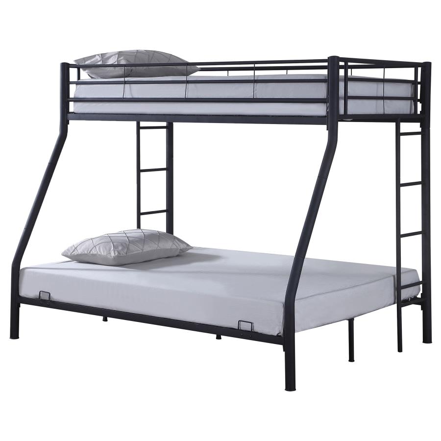 (image for) Hayward Metal Twin Over Full Bunk Bed Black