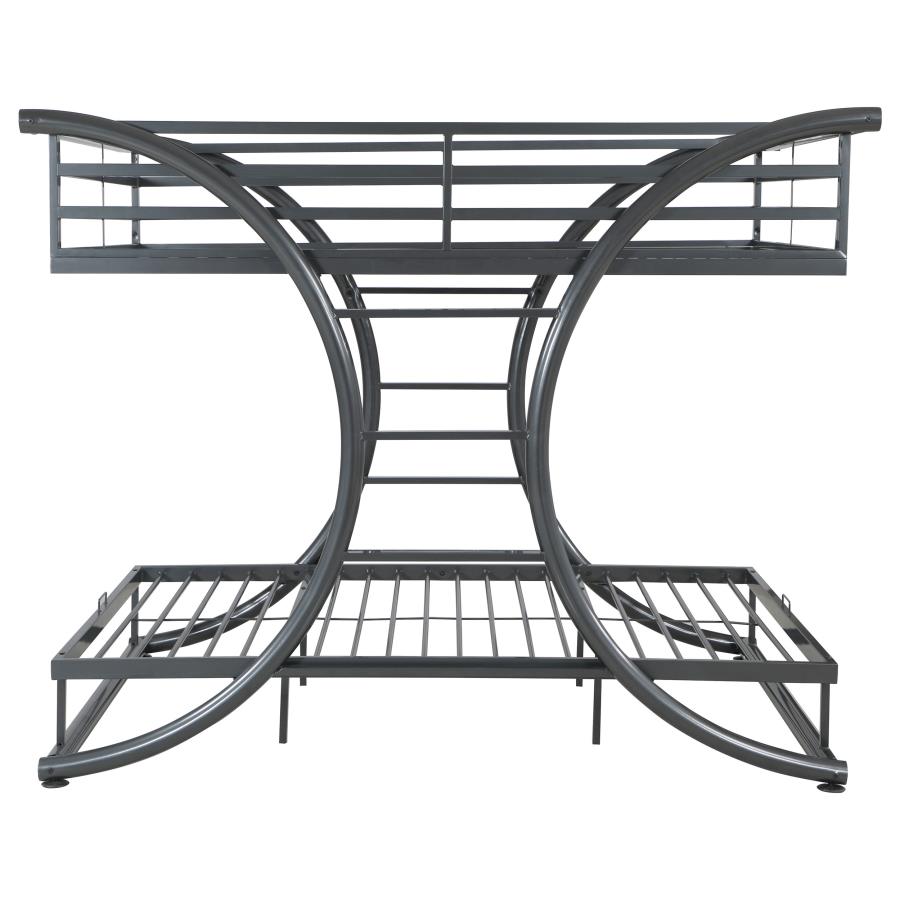 (image for) Stephan Metal Full Over Full Bunk Bed Gunmetal