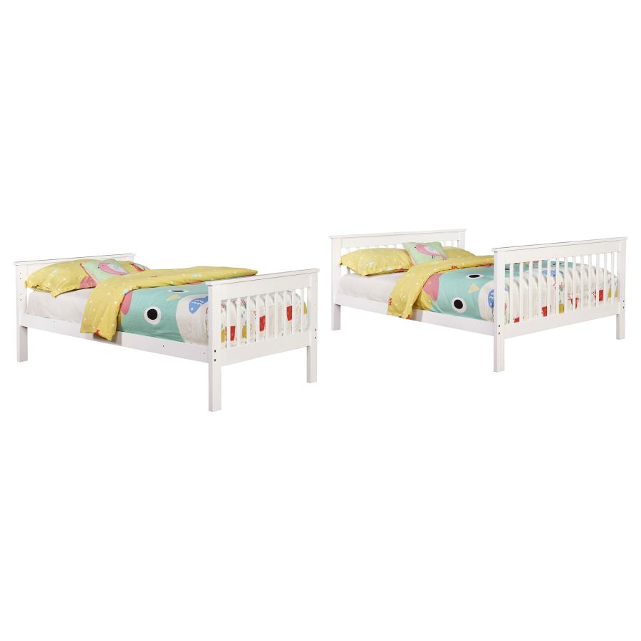 (image for) Chapman Wood Twin Over Full Bunk Bed White