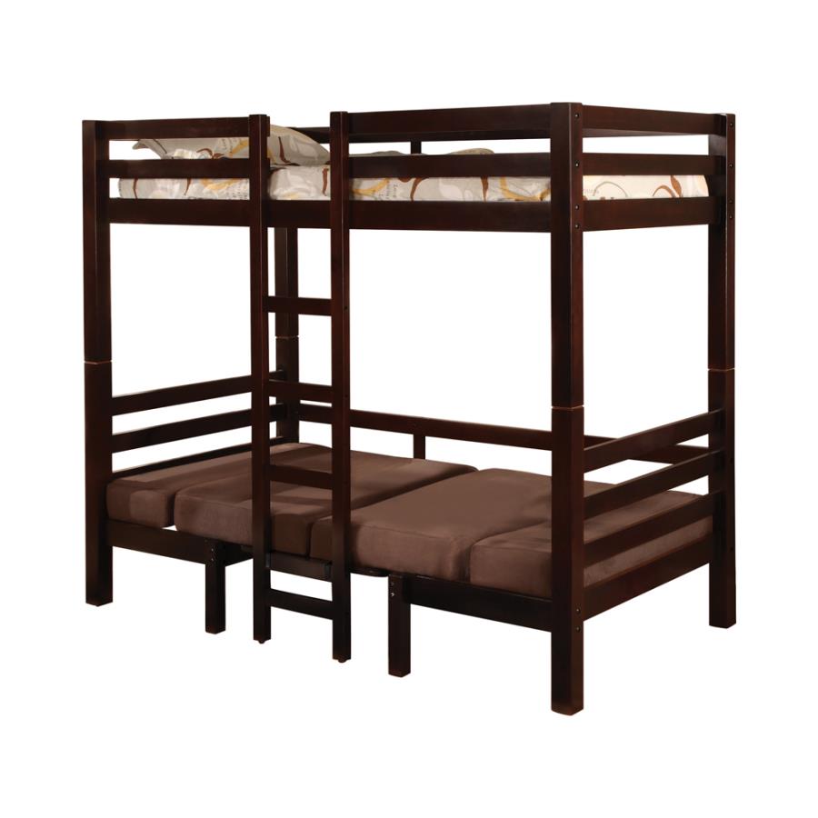 (image for) Joaquin Twin over Twin Convertible Loft Bed Brown