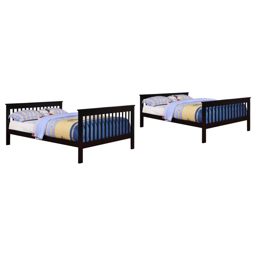 (image for) Chapman Wood Full Over Full Bunk Bed Black