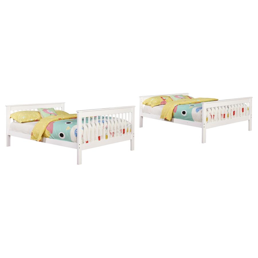 (image for) Chapman Wood Full Over Full Bunk Bed White