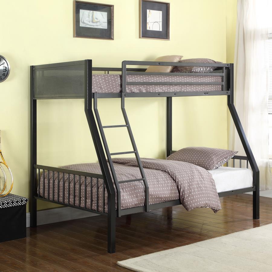 (image for) Meyers Metal Twin Over Full Bunk Bed Black