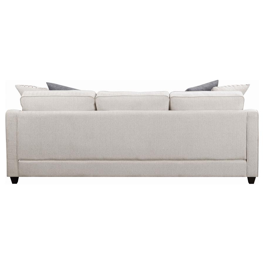 (image for) Mcloughlin Upholstered Sloped Arm Sectional Sofa Platinum