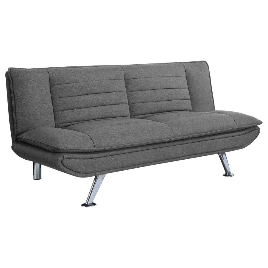 (image for) Julian Upholstered Tufted Convertible Sofa Bed Grey