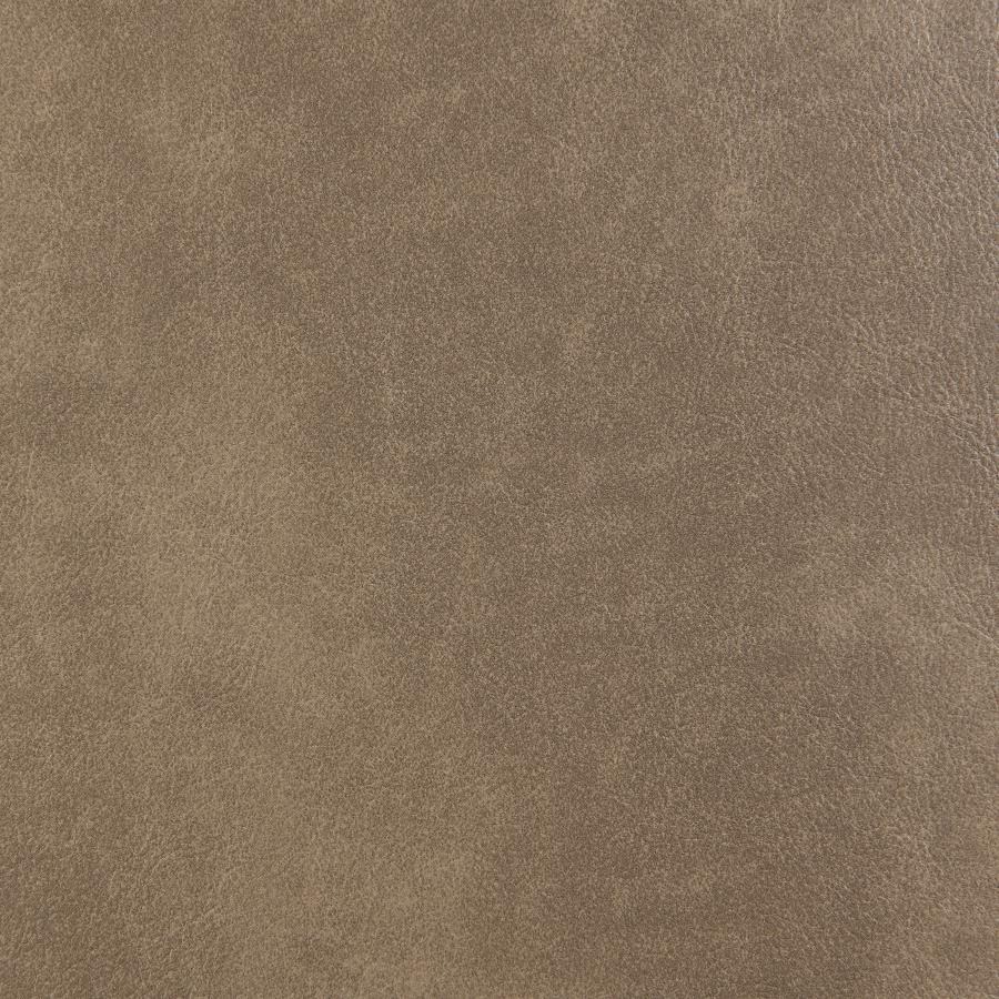 Scotland 3-piece Faux Leather Upholstered Sofa Set Brown