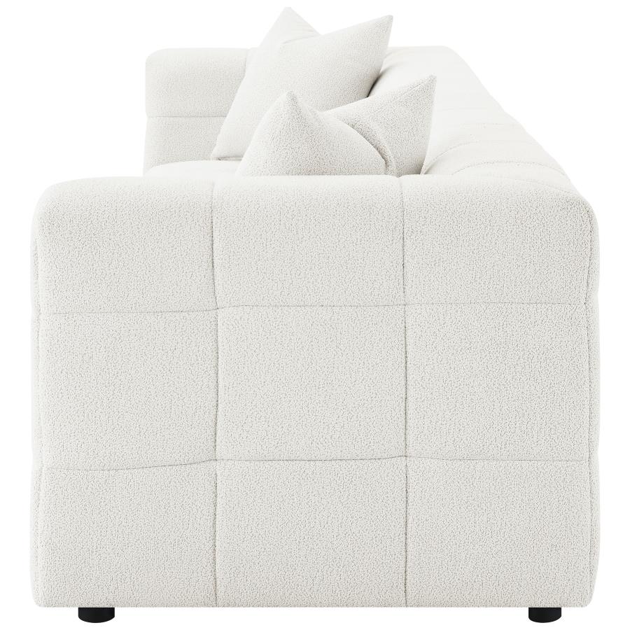 (image for) Everly Boucle Upholstered Extra Long Sofa Off White