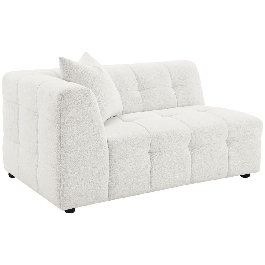 (image for) Everly Boucle Upholstered Extra Long Sofa Off White