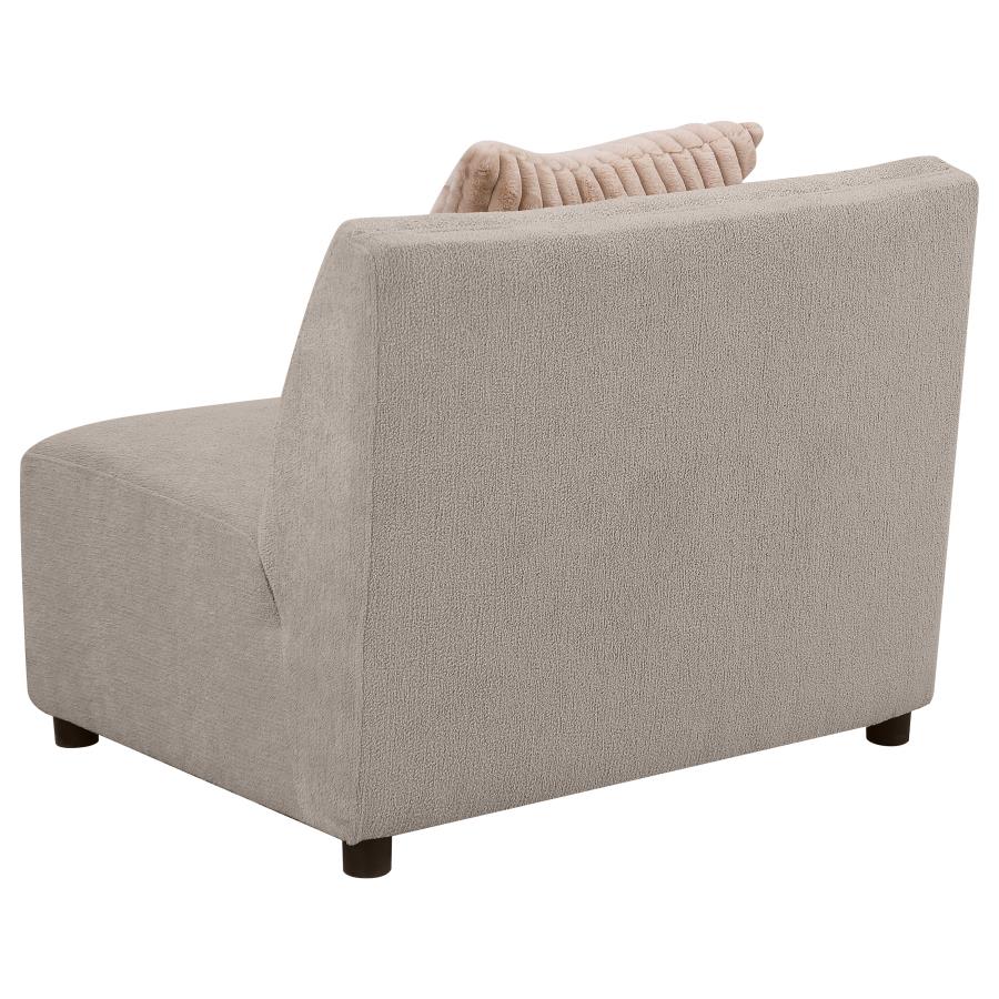 (image for) Fayette Upholstered Armless Chair Greige