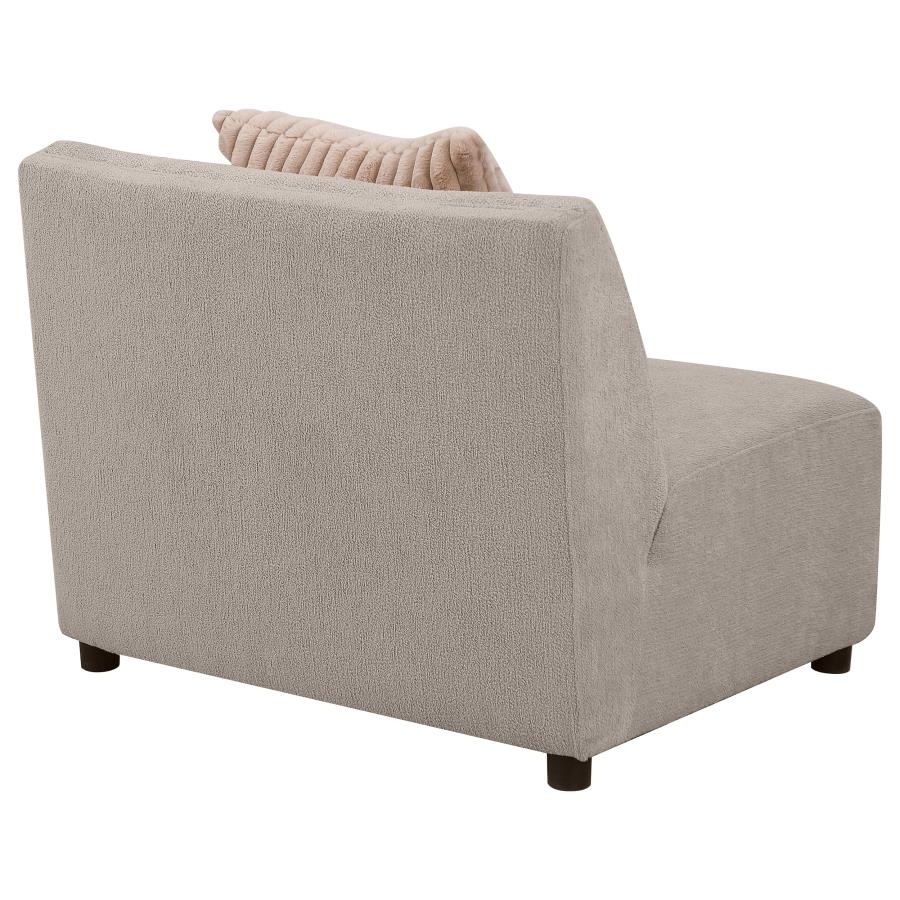 (image for) Fayette Upholstered Armless Chair Greige