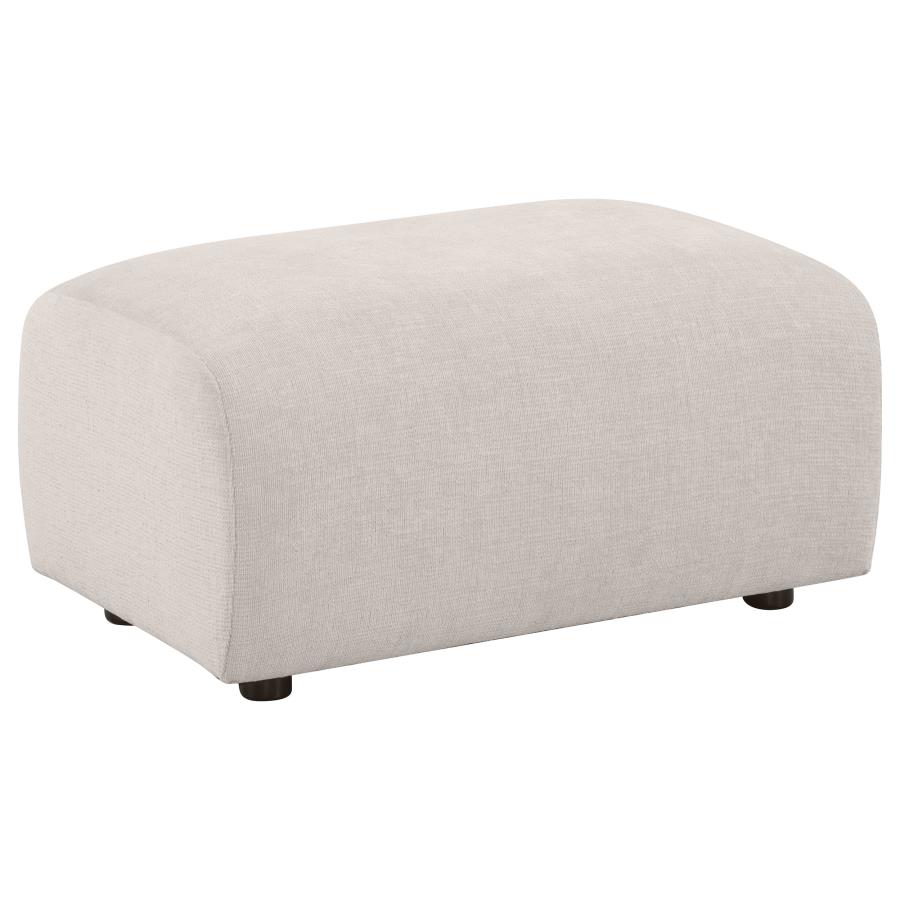 Burnett 4-piece Chenille Upholstered Sofa Set Ivory