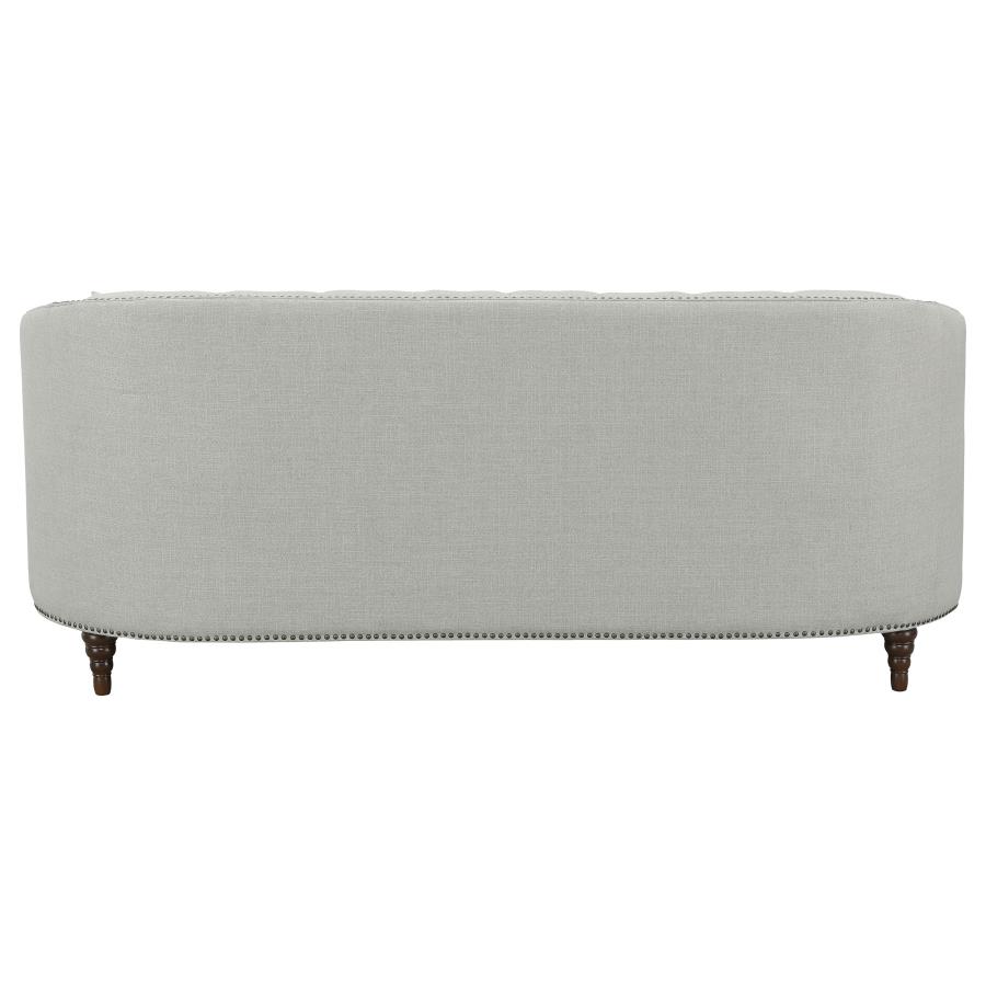 (image for) Avonlea Upholstered Sloped Arm Sofa Grey Fabric