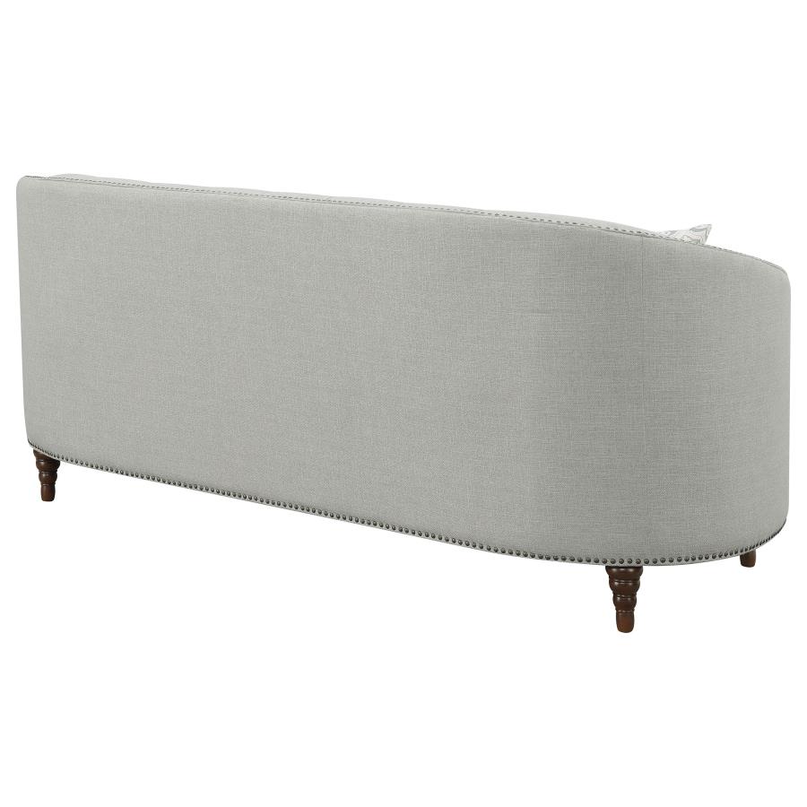 (image for) Avonlea Upholstered Sloped Arm Sofa Grey Fabric