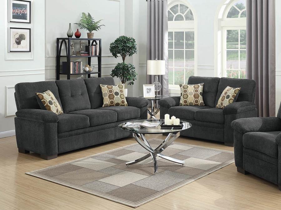 (image for) Fairbairn Upholstered Tufted Living Room Set