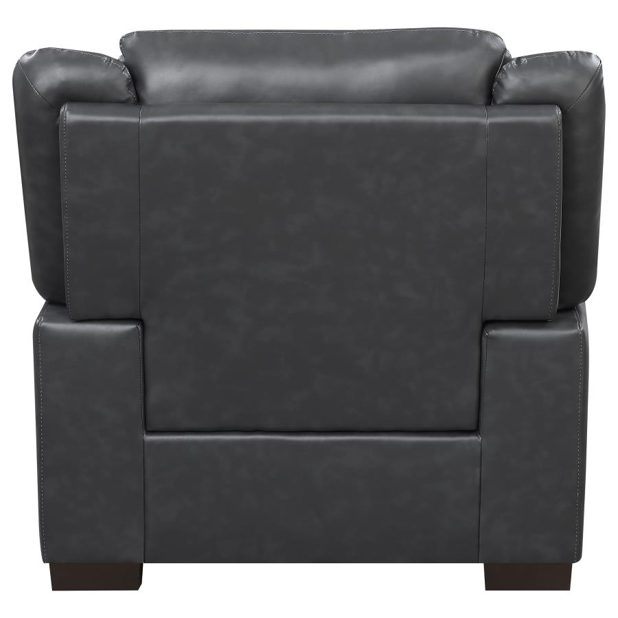 (image for) Arabella 3-piece Upholstered Padded Arm Sofa Set Grey