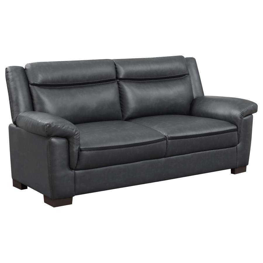 (image for) Arabella Upholstered Padded Arm Sofa Grey