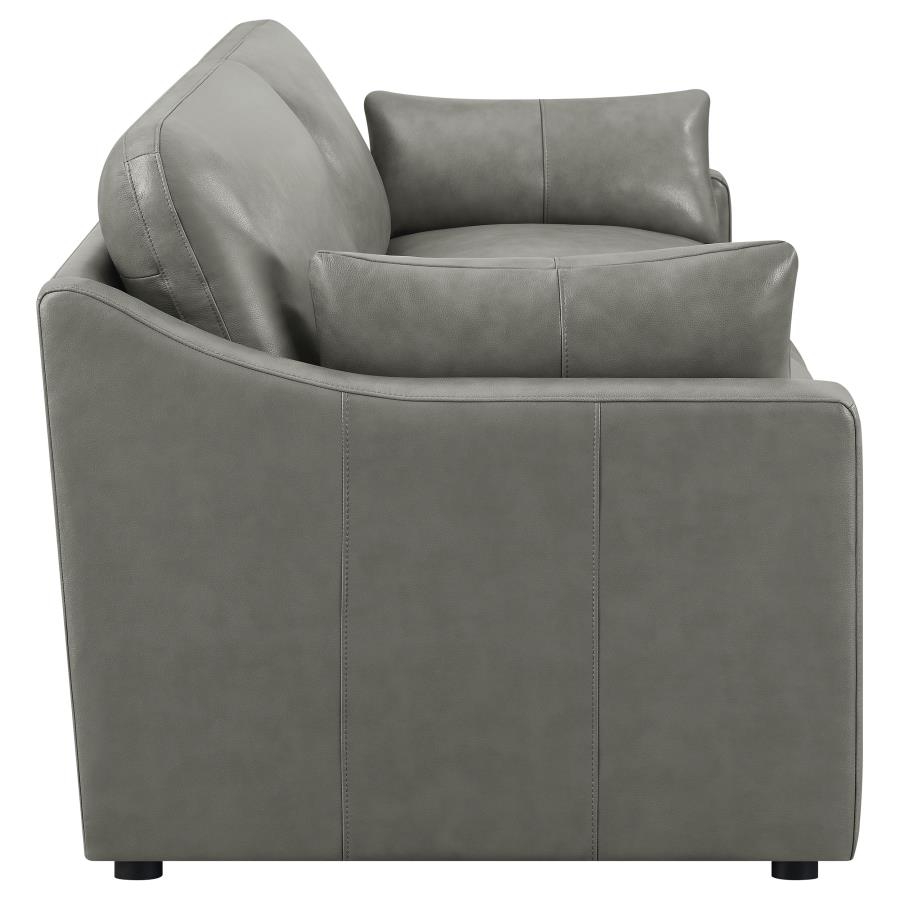 (image for) Grayson 2-piece Sloped Arm Upholstered Living Room Set Grey