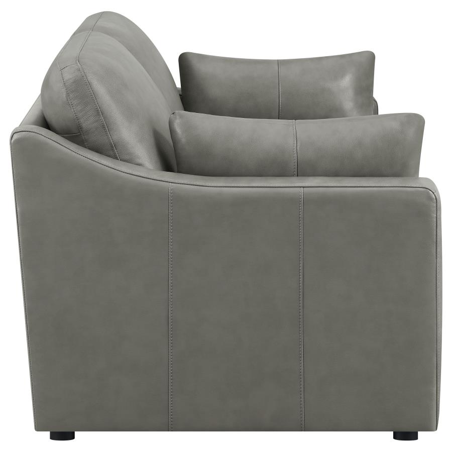 (image for) Grayson 2-piece Sloped Arm Upholstered Living Room Set Grey