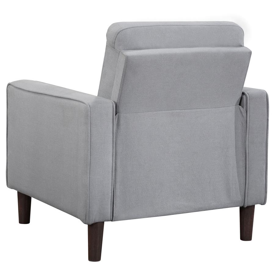 (image for) Bowen 3-piece Upholstered Track Arm Tufted Sofa Set Grey