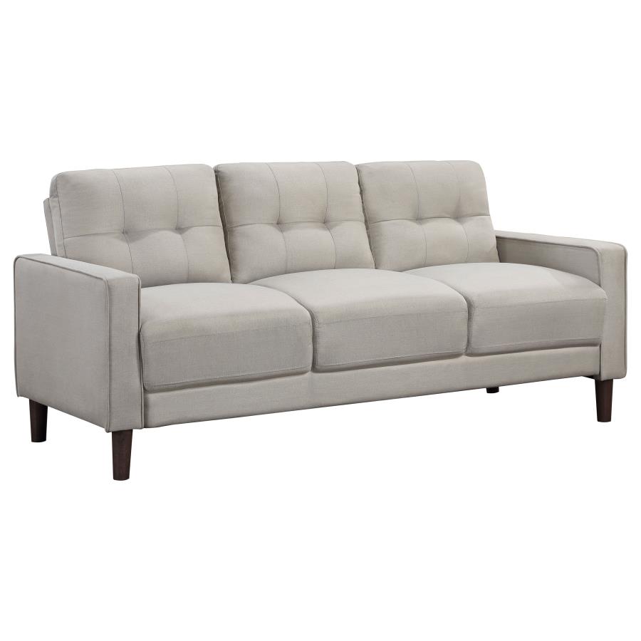 (image for) Bowen Upholstered Track Arm Tufted Sofa Beige - Click Image to Close