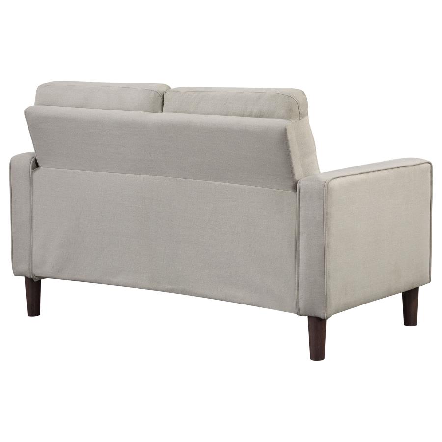 (image for) Bowen Upholstered Track Arm Tufted Loveseat Beige