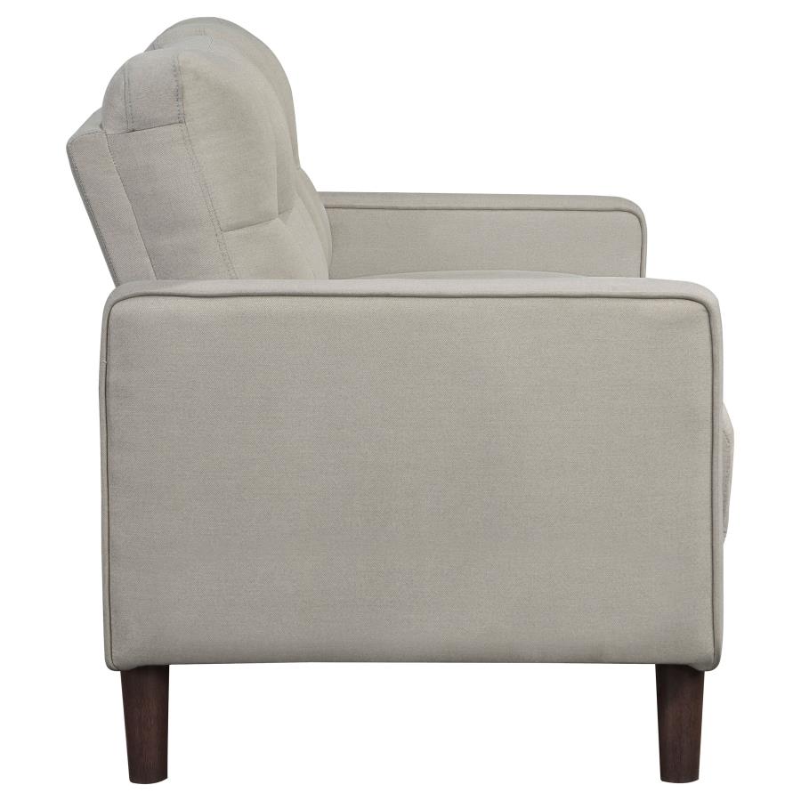 (image for) Bowen Upholstered Track Arm Tufted Loveseat Beige