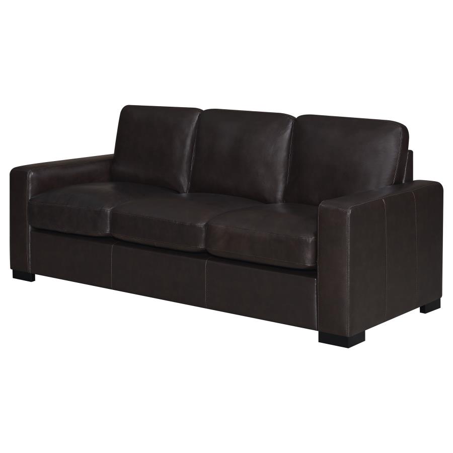 (image for) Boardmead Upholstered Track Arm Sofa Dark Brown