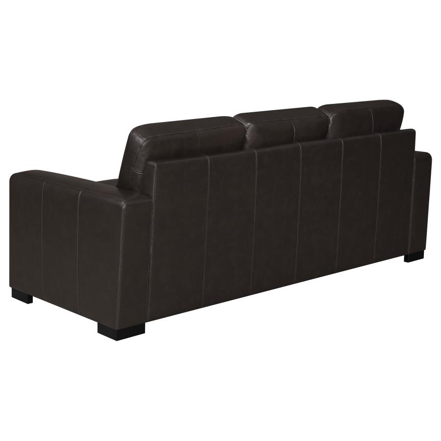 (image for) Boardmead Upholstered Track Arm Sofa Dark Brown