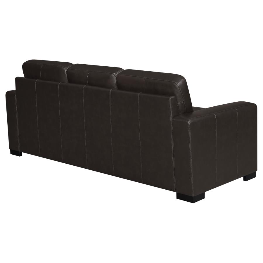 (image for) Boardmead Upholstered Track Arm Sofa Dark Brown