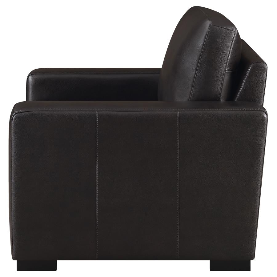 (image for) Boardmead Upholstered Track Arm Accent Chair Dark Brown