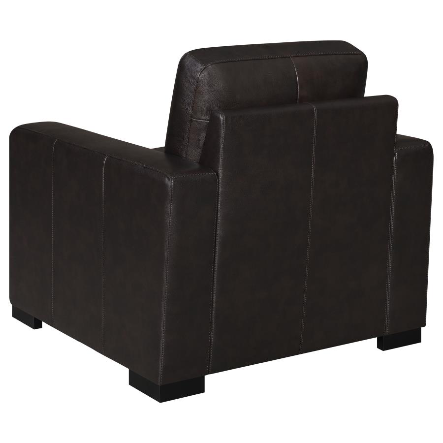 (image for) Boardmead Upholstered Track Arm Accent Chair Dark Brown