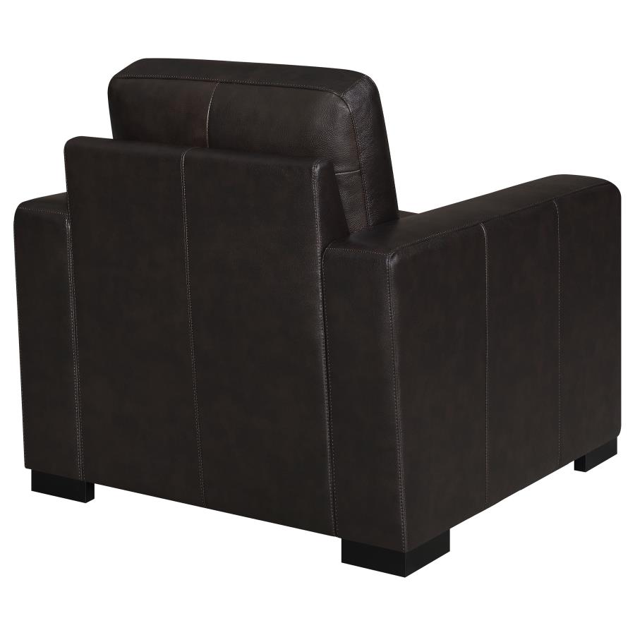 (image for) Boardmead Upholstered Track Arm Accent Chair Dark Brown