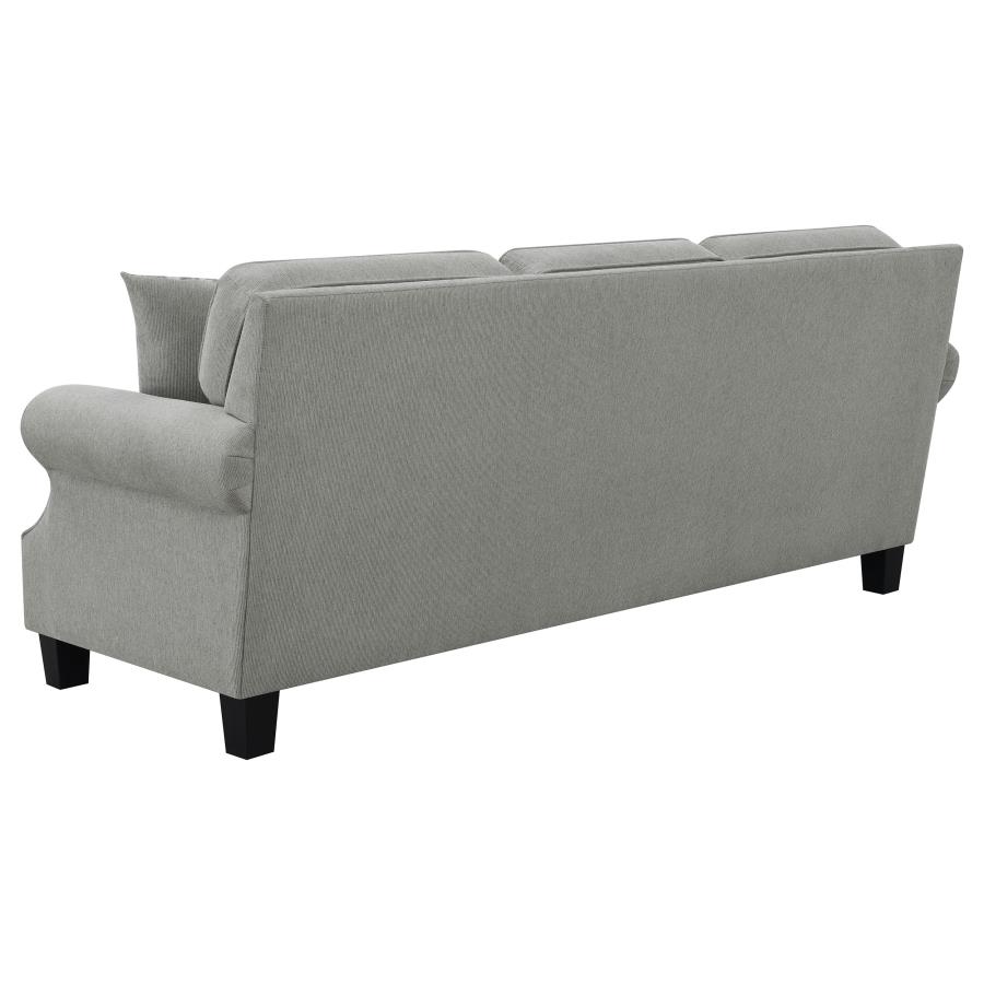 (image for) Sheldon Upholstered Living Room Set with Rolled Arms Grey