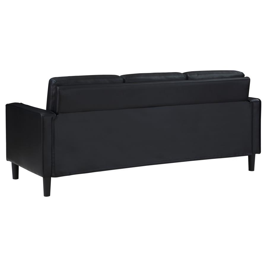 (image for) Ruth Upholstered Track Arm Sofa Black