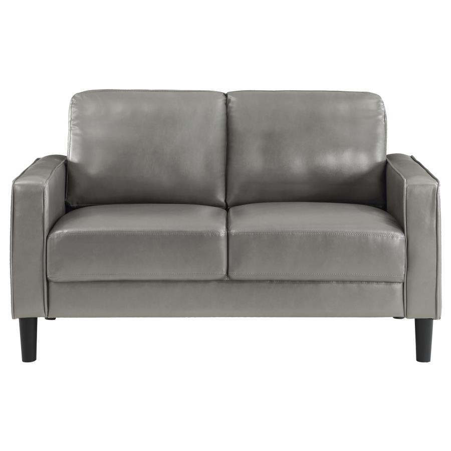 (image for) Ruth 2-piece Upholstered Track Arm Sofa Set Grey